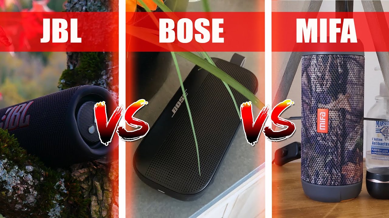 JBL Flip 6 VS Bose Soundlink Flex VS Mifa Wildrod | Lequel &agrave; le meilleur son ?