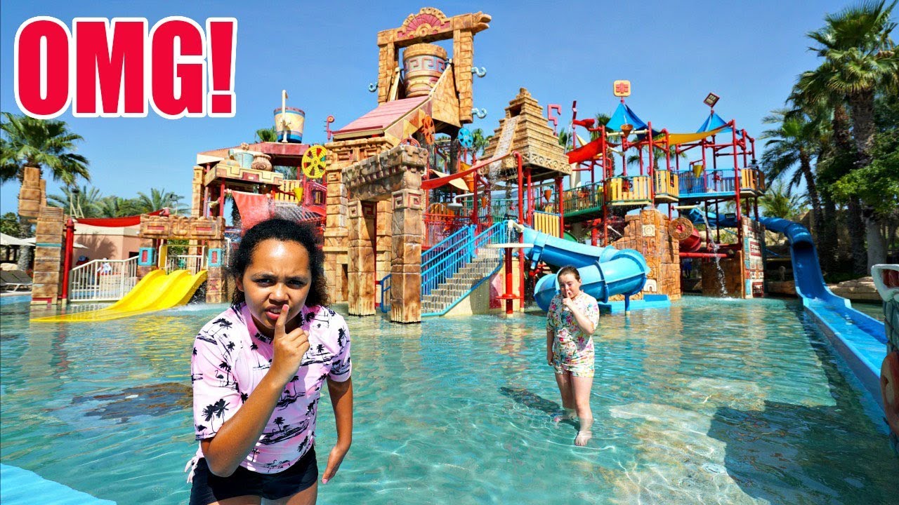 SNEAKING INTO A CLOSED WATERPARK!! * SECURITY CHASE *