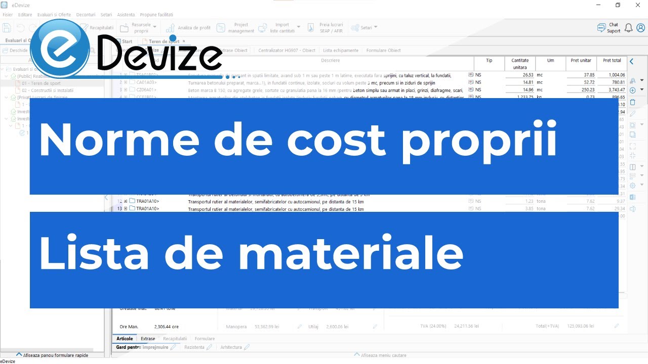 Cum îți creezi rapid propria bază de resurse? (programul eDevize)