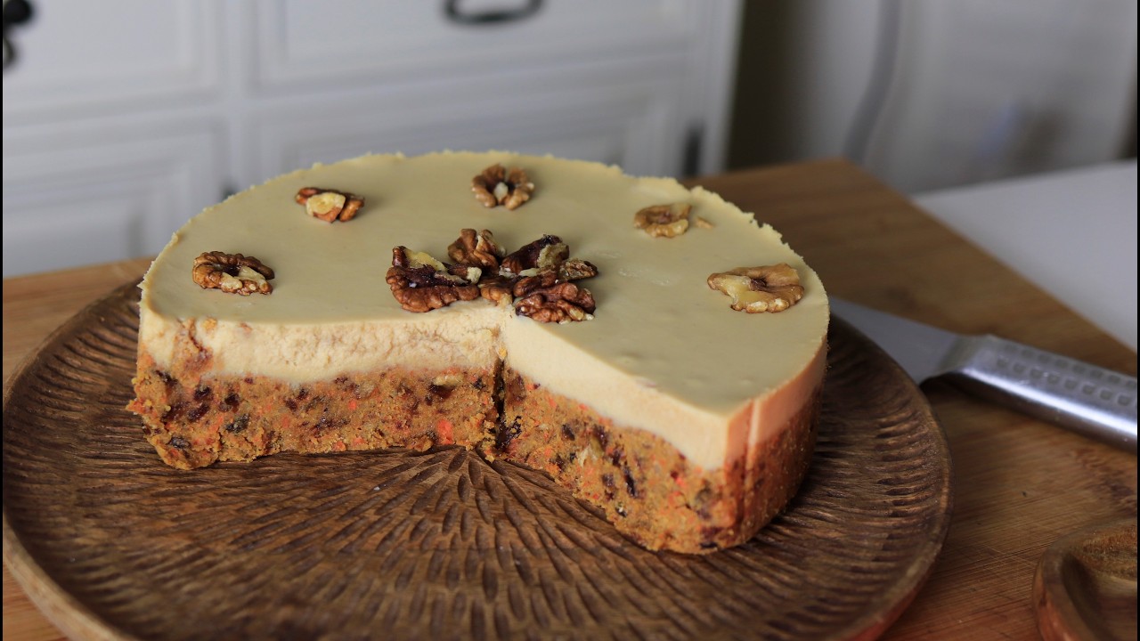 Ciasto Marchewkowe bez pieczenia | bez cukru | W 30 minut | Raw Vegan Carrot Cake