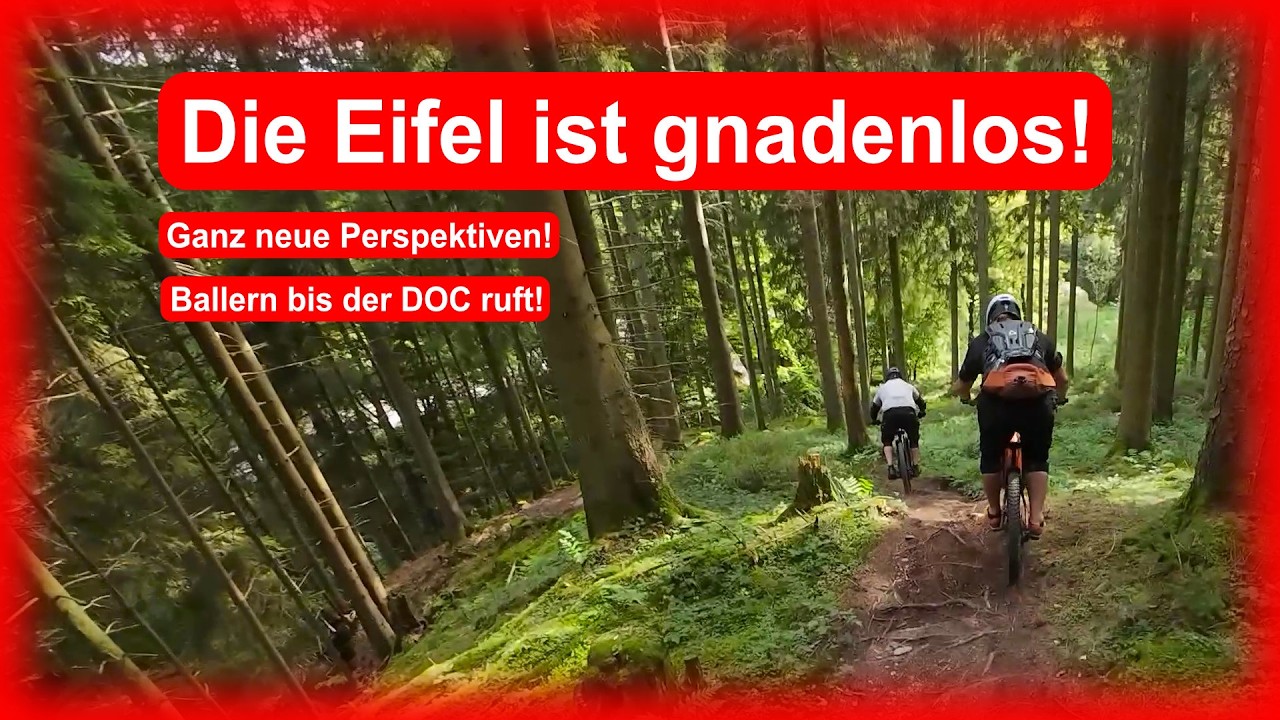 Gnadenlose Eifel - Harte Trails - Crash und Erschöpfung - Spaß mit dem Giant Reign e+ E-MTB