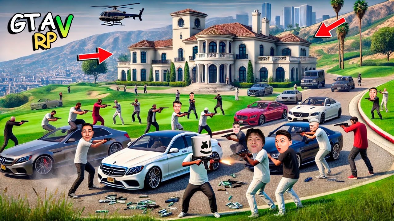 ҮЛКЕН ОСОБНЯК ҮШІН СОҒЫСҚА ҚАТЫСТЫҚ! МАФИЯЛАР СОҒЫСЫ GTA 5RP