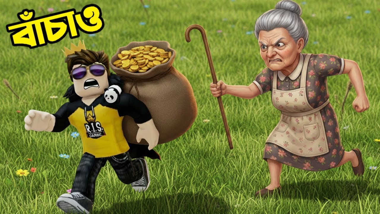 Granny এর বাসায় চুরি 😯 | Roblox Ris Nagar | Ris Gaming