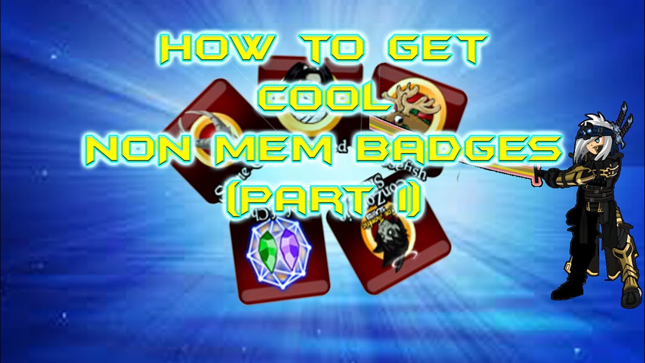 AQW: how to get All cool badges non-mem Part 1