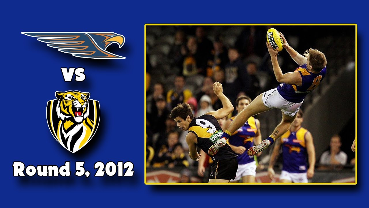 Round 5, 2012 - West Coast Eagles vs Richmond