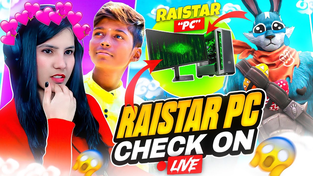RAISTAR PC CHECK ON LIVE  😱🥵  CUTE GIRL CHECK RAISTAR PC ON LIVE😮😬 @Rai Star