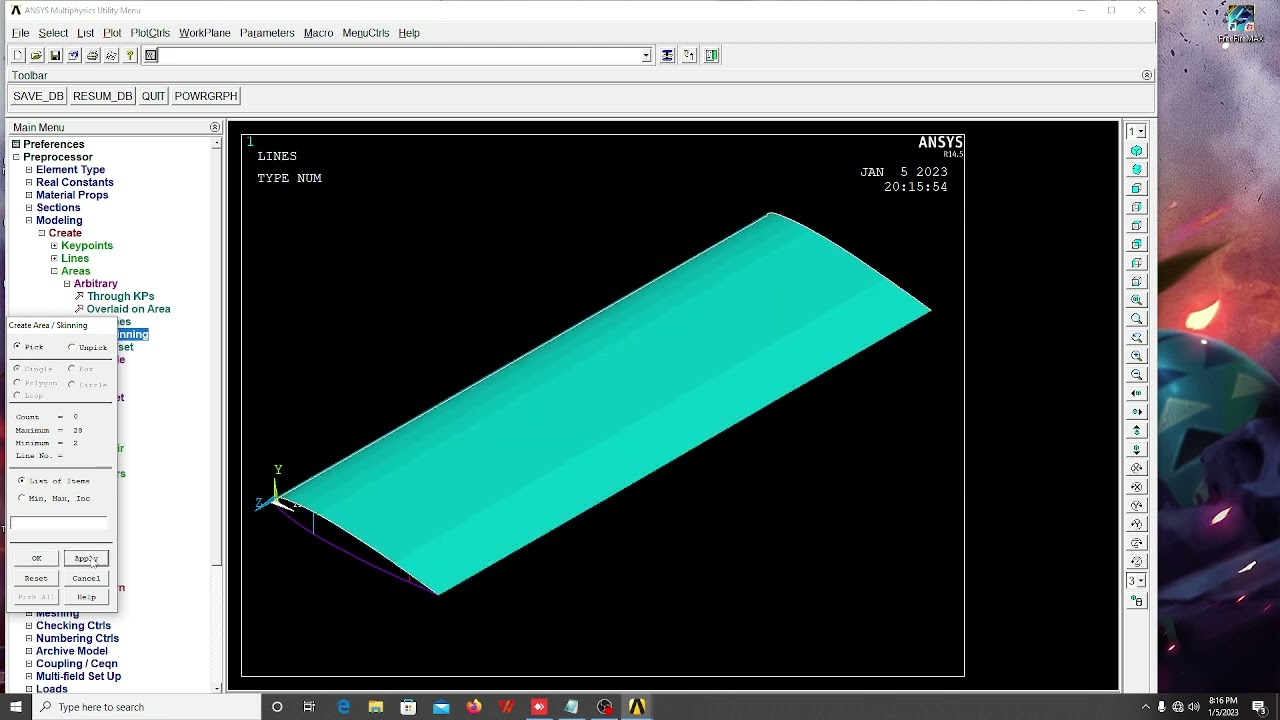 Structural Modeling And Stress Analysis Of A Torsion Box Of A Wing