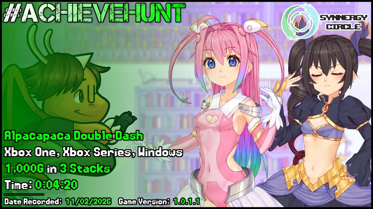 #AchieveHunt - Alpacapaca Double Dash (Xbox One, Xbox Series, Windows) - 1,000G in 4m 20s!