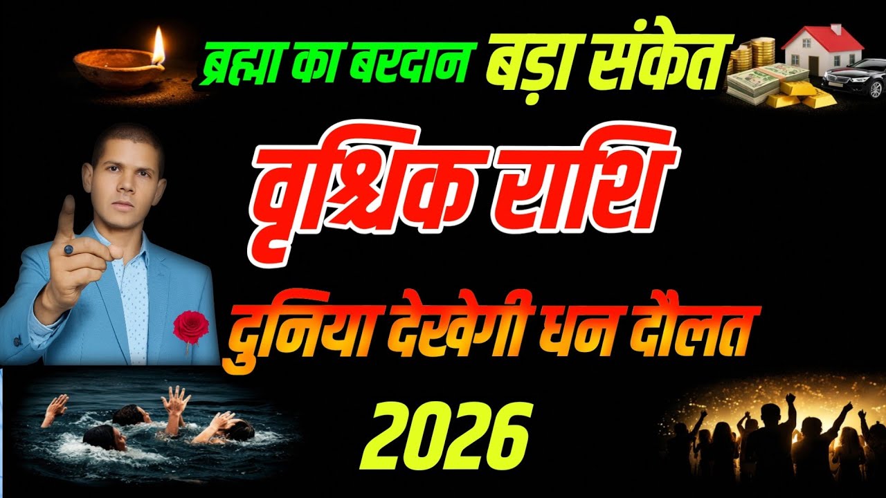 वृश्चिक राशि 2026 बड़ा संकेत | ब्रह्मा का वरदान | अचनाक बदल जायेगा भविष्य | Scorpio Horoscope 2026