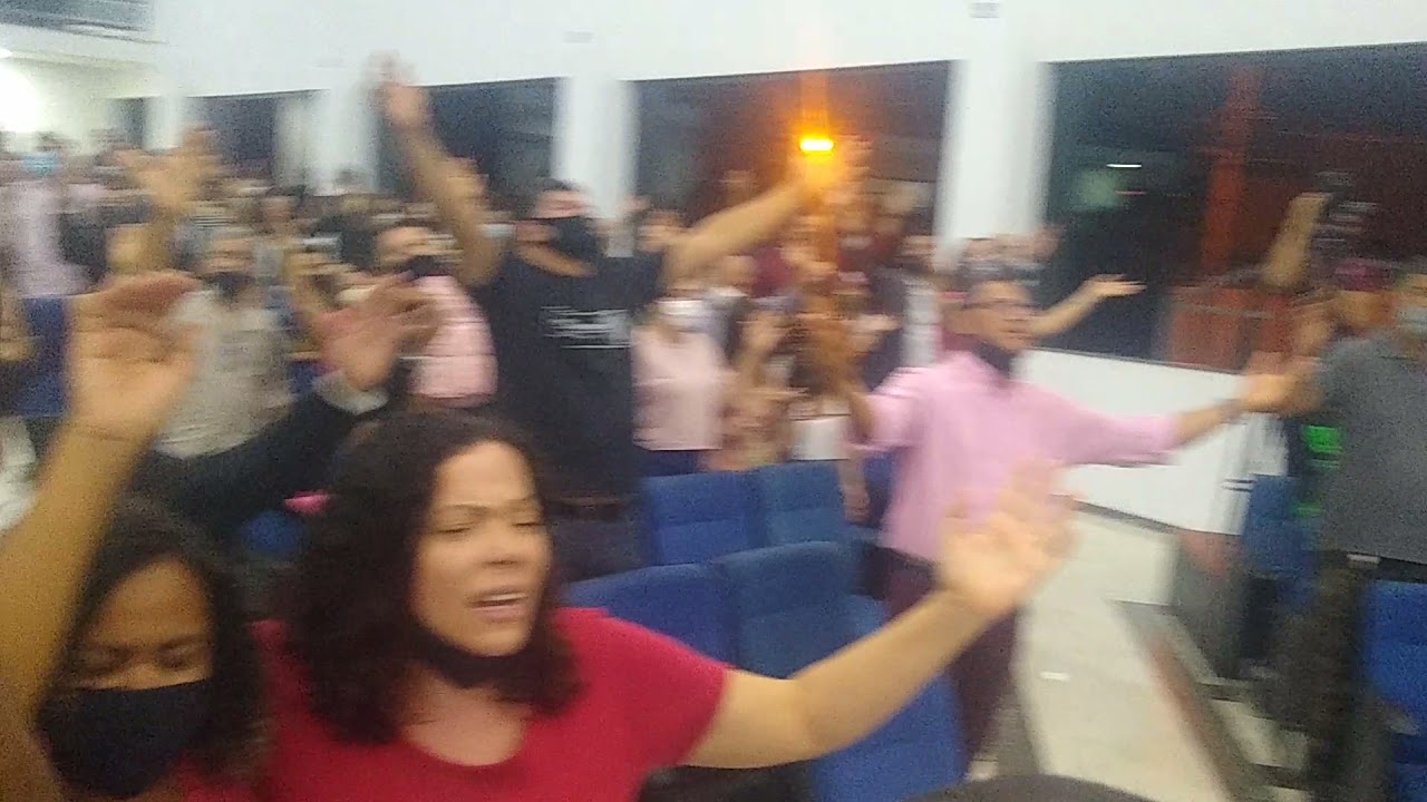 O Reverendo Napole&atilde;o Falc&atilde;o na Igreja Assembleia de Deus Miss&atilde;o ADGO Gama DF