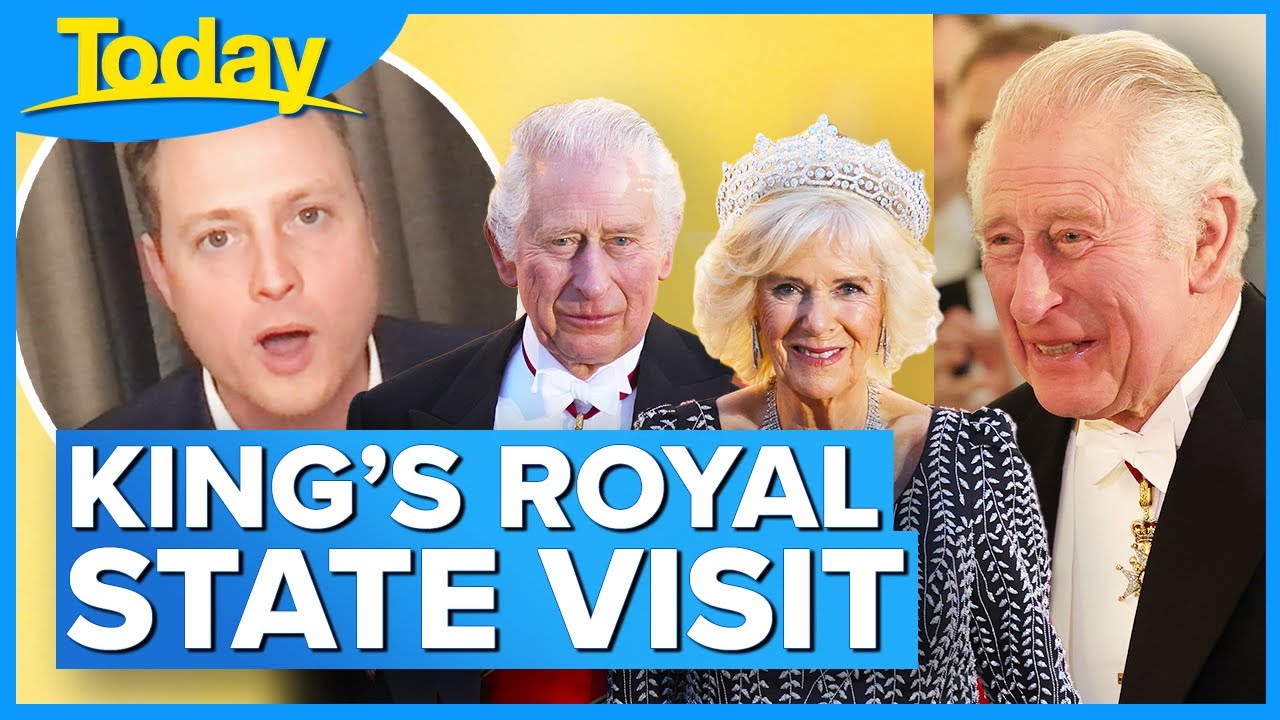 King Charles III's lands in Germany for first state visit since becoming king | Today Show Australia