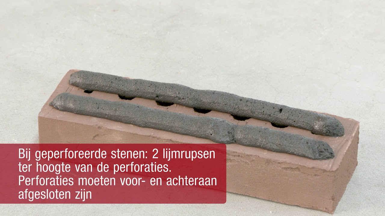 Verwerkingsadvies verlijmd metselwerk