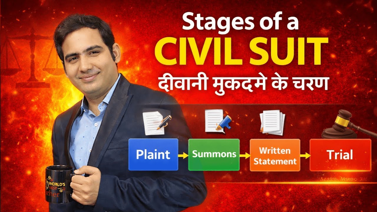 Stages of a Civil Suit Explained | Complete CPC Procedure (Plaint to Decree)
