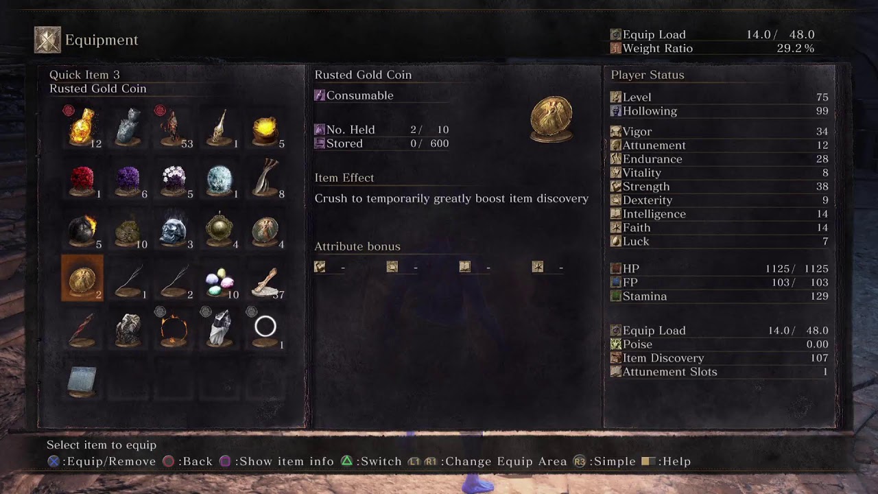 Dark Souls III torch only run
