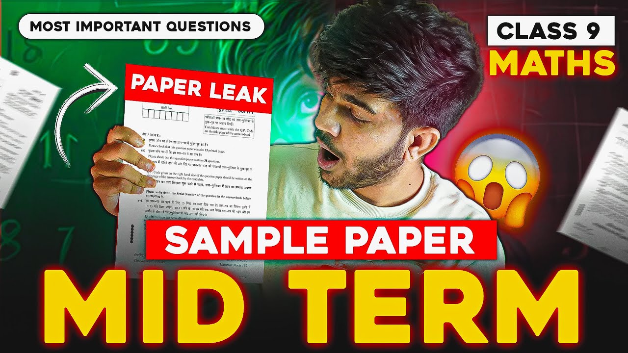 Class 9 Maths Mid-Term Sample Paper Solution | CBSE 2025-26 | Important Questions & Exam Tips 🔥