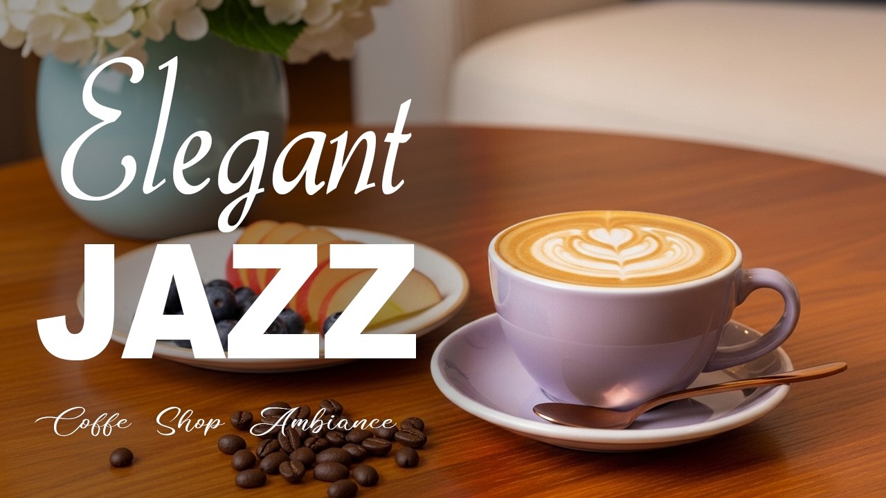 Elegant Jazz ☕ Coffeee Shop Ambiance and Relaxing Jazz Cafe Music for Start the Day.