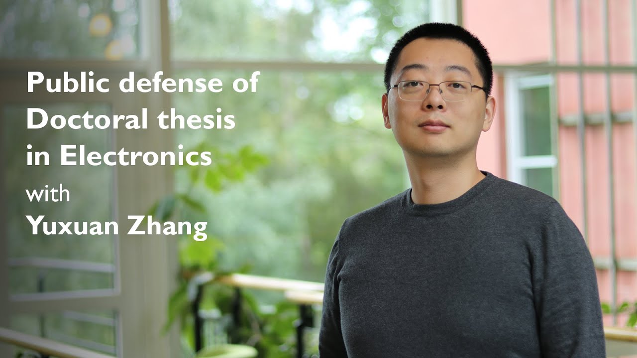Presentation of doctoral thesis with Yuxuan Zhang