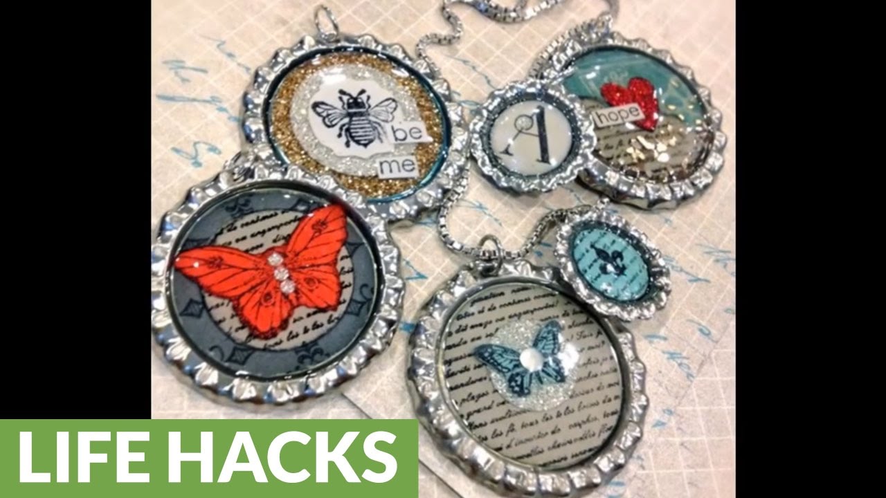 14 DIY bottle caps jewelry ideas