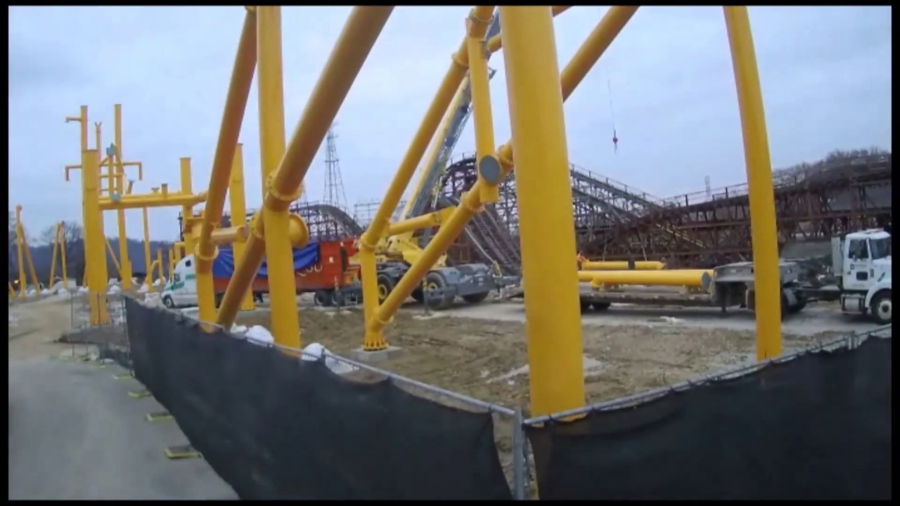Kennywood Steel Curtain Construction Timelapse