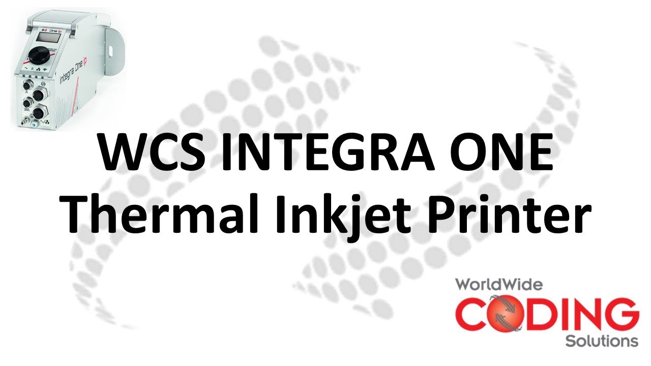 Integra One Thermal Inkjet Printer - Worldwide Coding Solutions