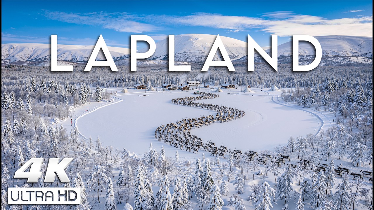 Lapland Winter 4K ❄️ Arctic Snow Forests & Ultimate Nordic Relaxation Film