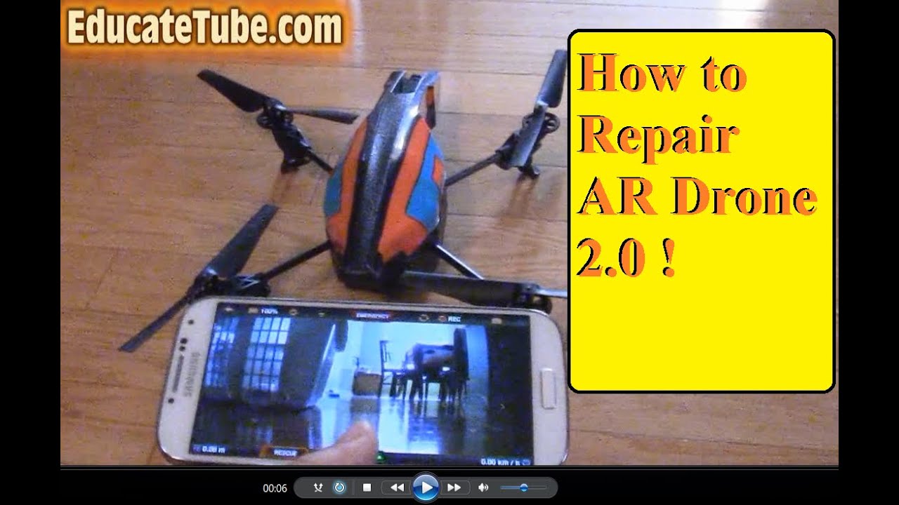 How to fix, repair and diagnose AR Drone 2 damage the inexpensive cheap and easy way