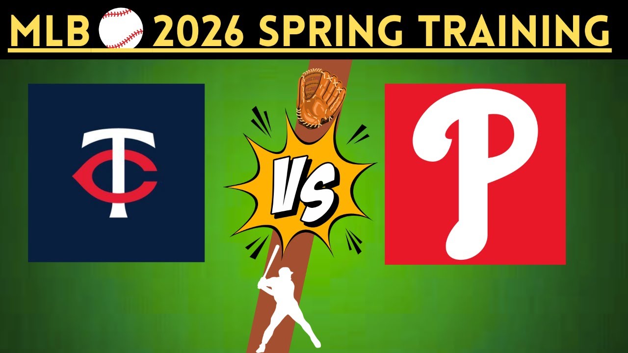 2026 MLB ST: Philadelphia Phillies vs. Minnesota Twins LIVE | Radio-Style Play-by-Play