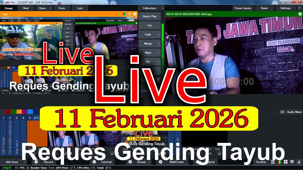 Live Streaming reques gending tayub jawa timur 11 Februari 2026