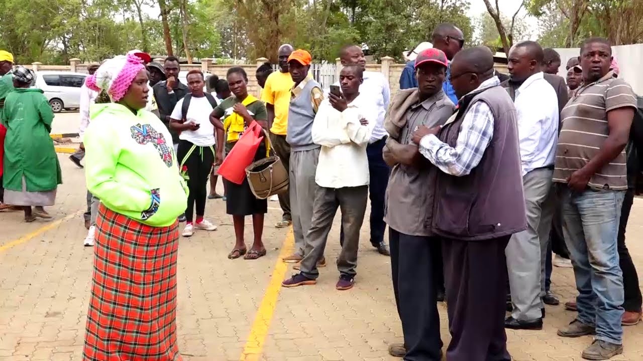 DRAMA IN MACHAKOS COURT AS A WOMAN BLEETS LIKE A GOT AFTER ACCUSED OF MURDER IN COURT