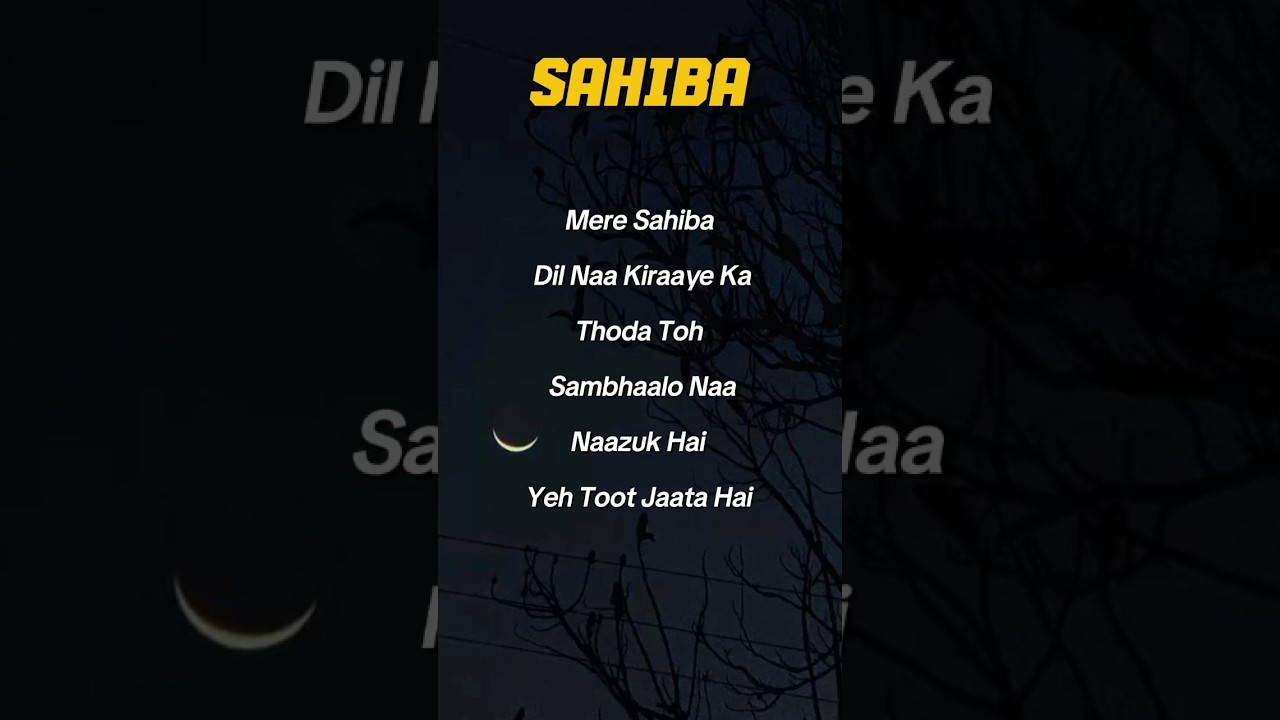 TRY WITH YOUR OWN VOICE 🤍- SAHIBA SONG LYRICS🎼#song#lyrics#songlyrics#trywithyourownvoice#sahiba