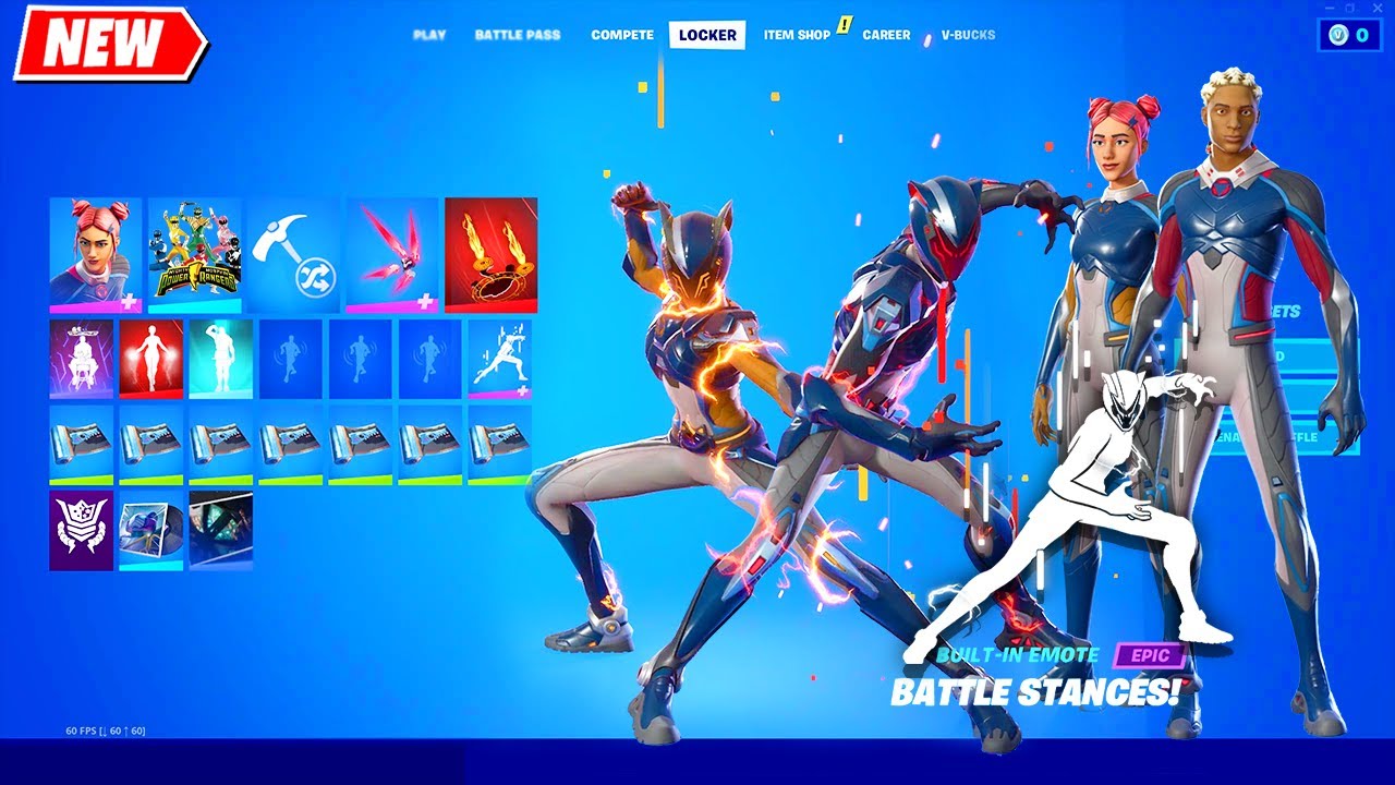 The Mecha Weapons Team Fortnite and new Built-In Emote showcase シ