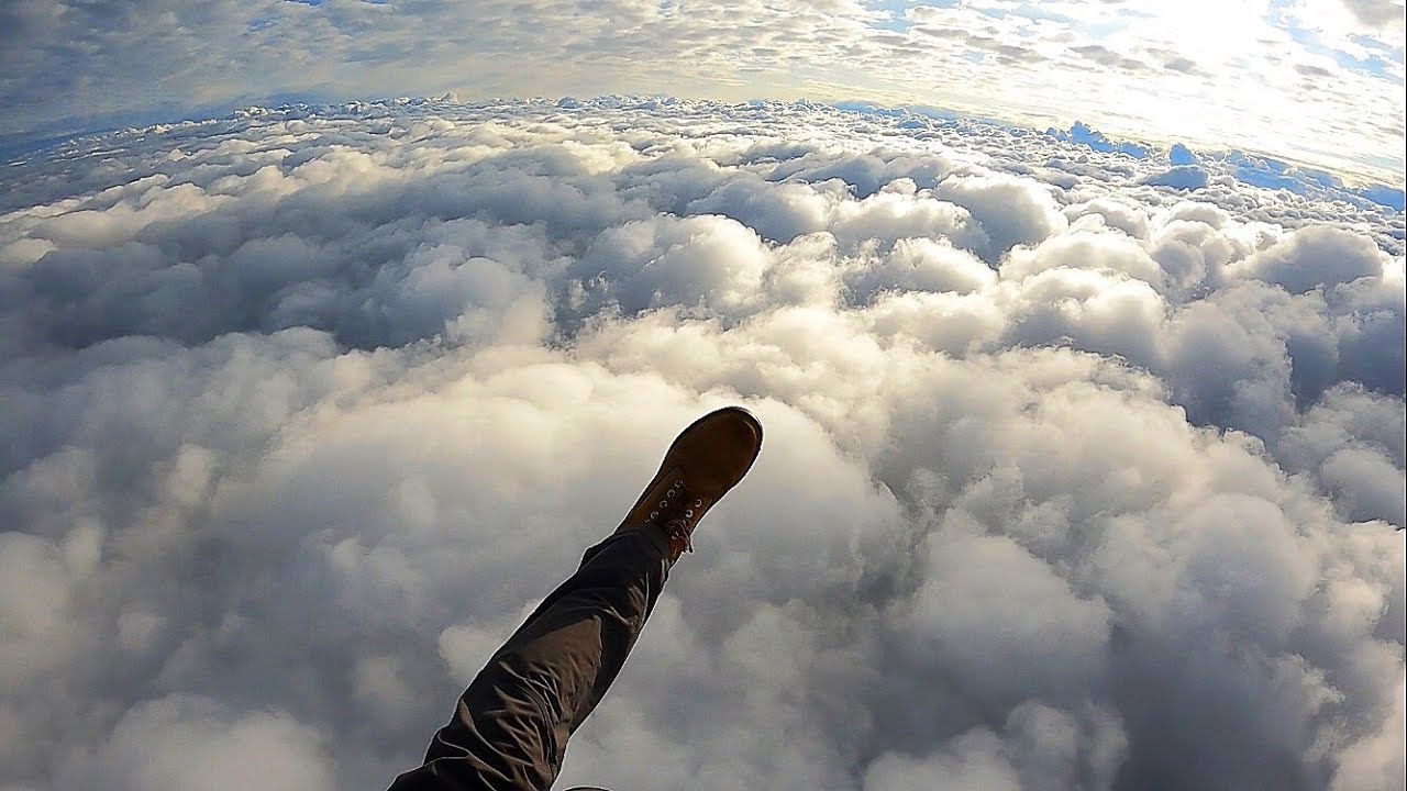 Breathtaking flight above the clouds • PPG • HD