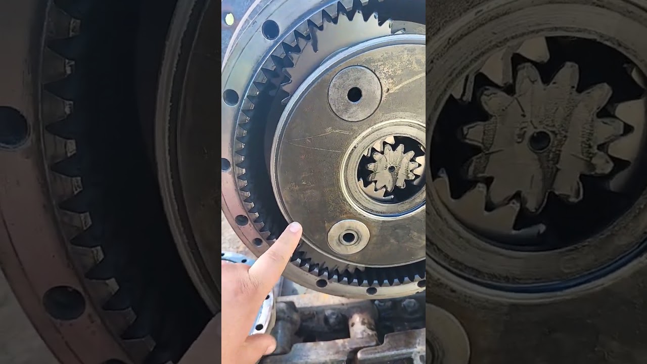 the workings of CAT excavator final drive!