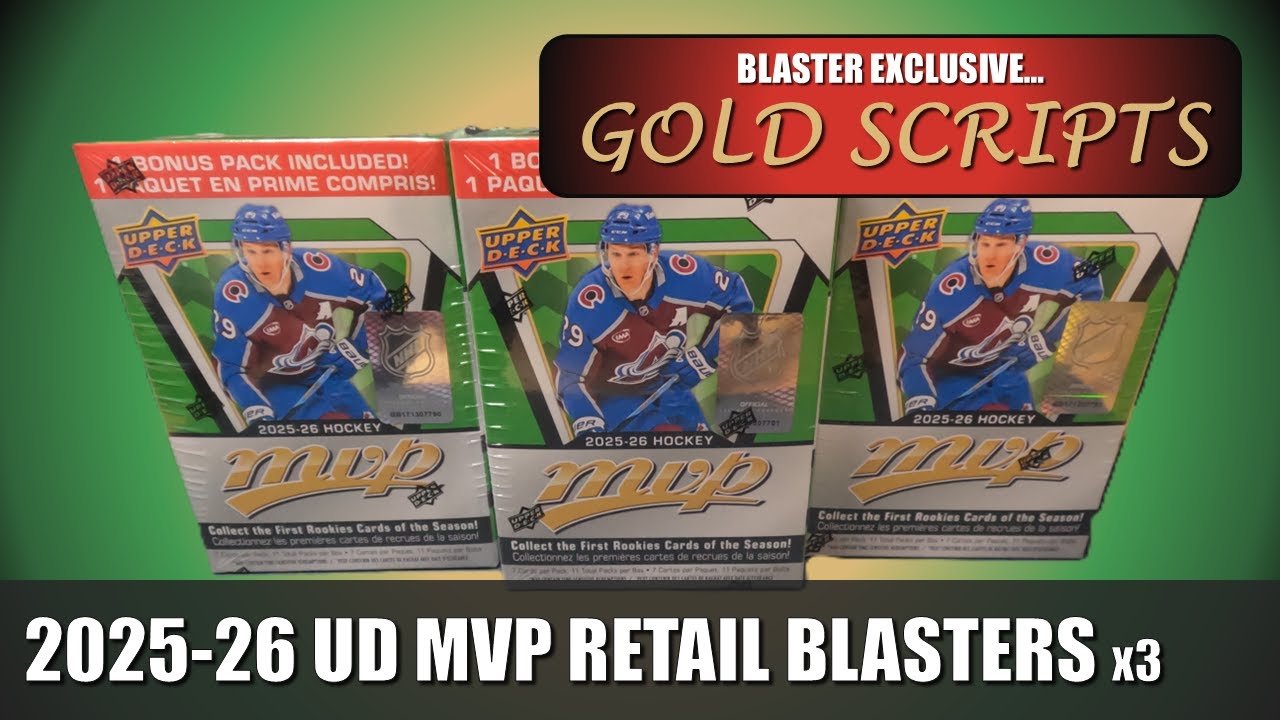 A fun rip with serious chases! 2025-26 Upper Deck MVP Hockey Cards - Retail Blaster Triple Box Break