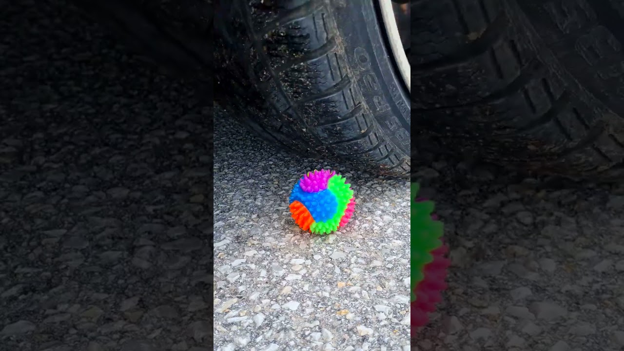 Crushing Crunchy & Soft Things by Car! #shorts #crushing #asmr #crunchy