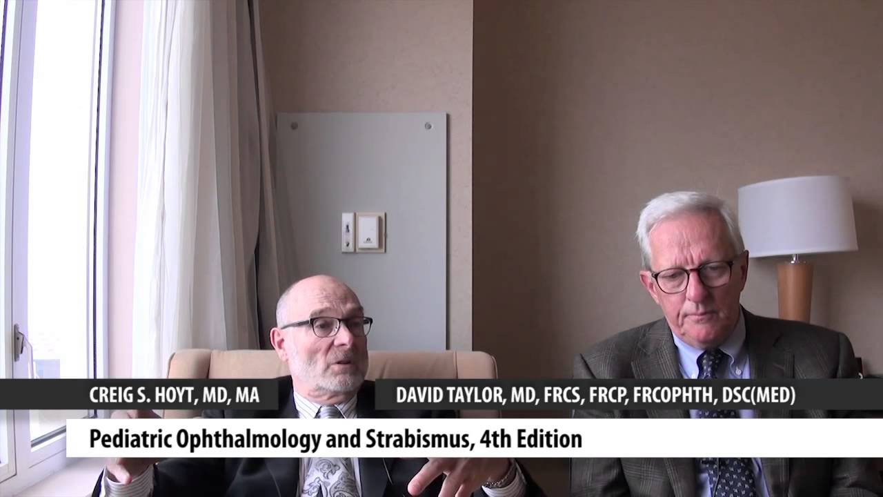 Elsevier authors, Drs. Creig S. Hoyt and David Taylor, at AAO 2012