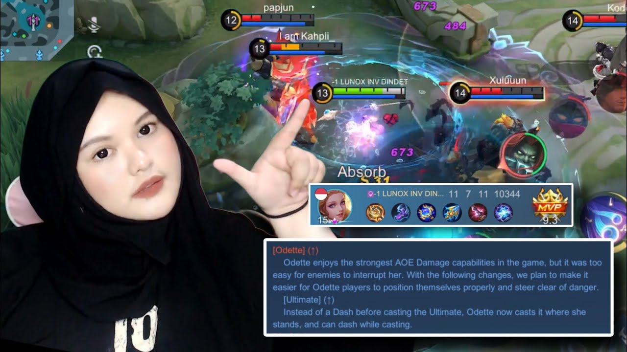 COBAIN ODETTE BUFF !!! LANGSUNG MVP REFLEK BANTAI