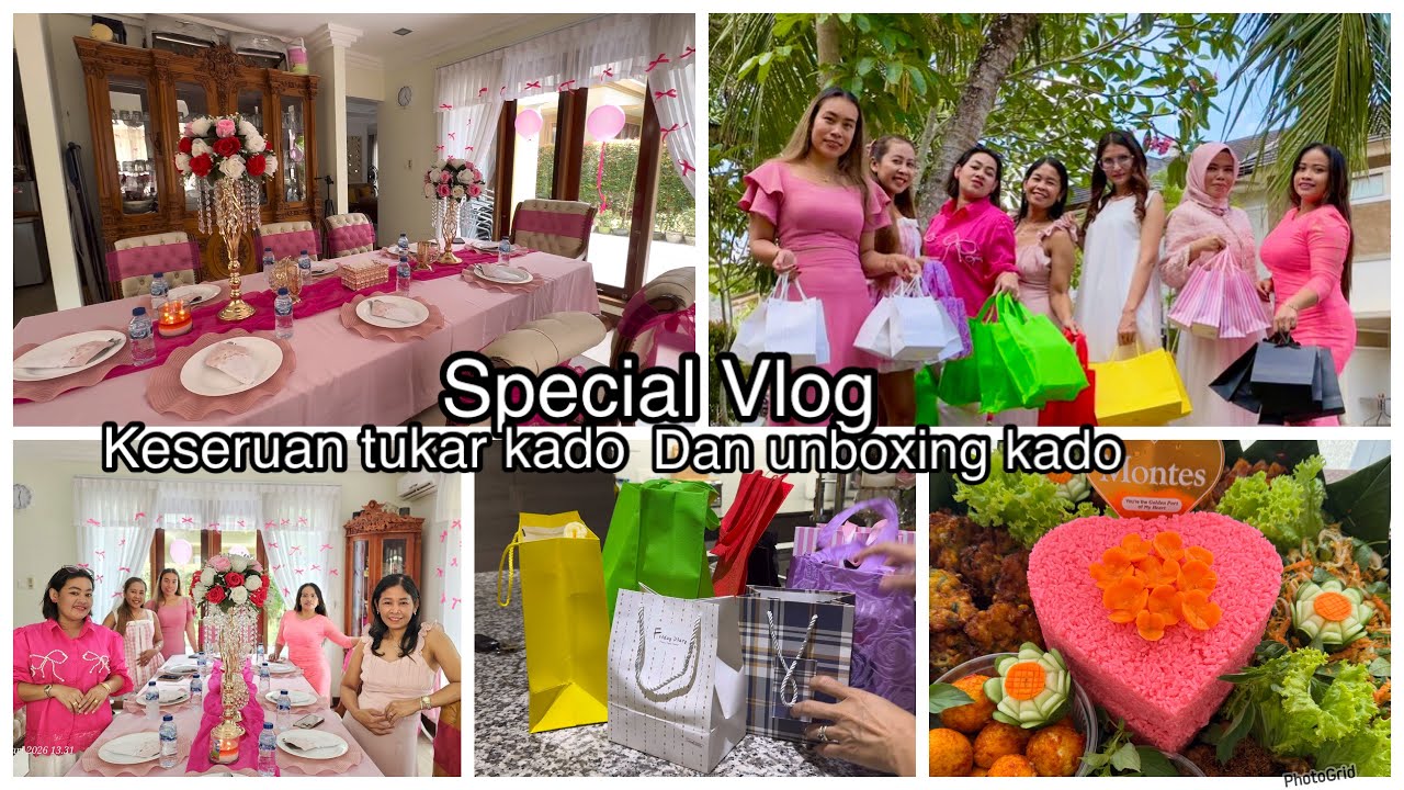 Daily vlog, Kegiatan Ibu Rumah Tangga Di Rumah Minimalis, Keseruanku Tukar Kado Bersama Tetangga 