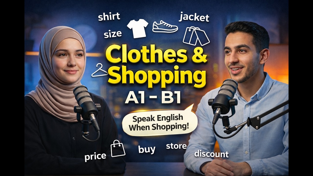 How to Talk About Clothes in English | English Podcast | English Listening Lesson (A1 - B1)
