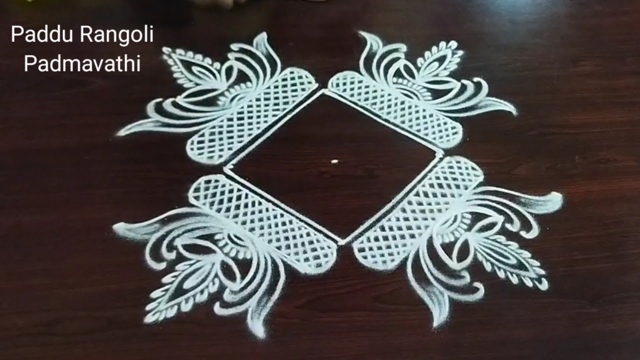 Dewali Special Rangoli  🍀 3x1 Dots Traditional Rangoli 🍀  Festival Rangoli Designs 🍀 Paddu Rangoli 
