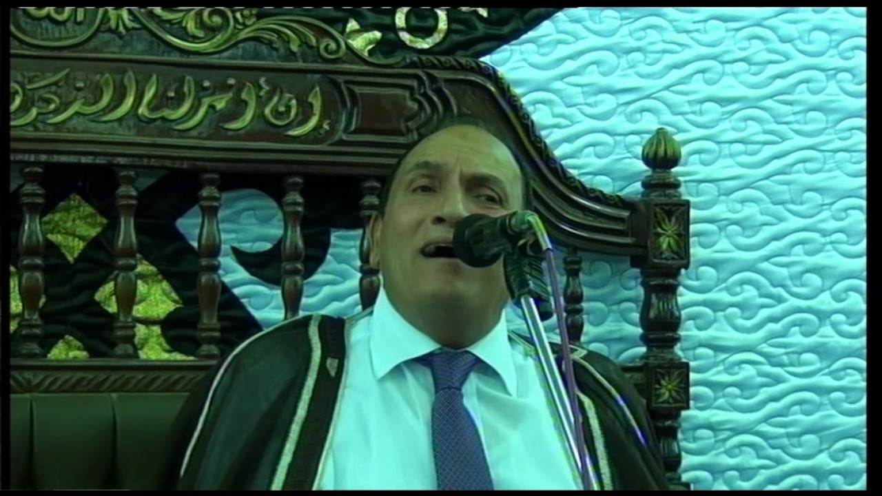 القارئ الدكتور احمد نعينع في عزاء الحاج زكريا علي عليوه
