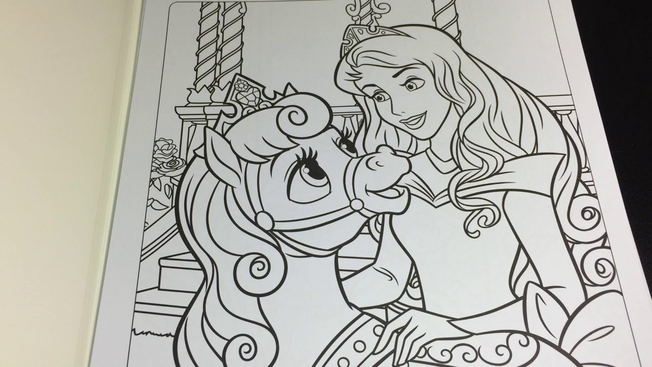 Coloring Time Episode #14: Disney Palace Pets & Princess Aurora Sleeping Beauty Speed Coloring