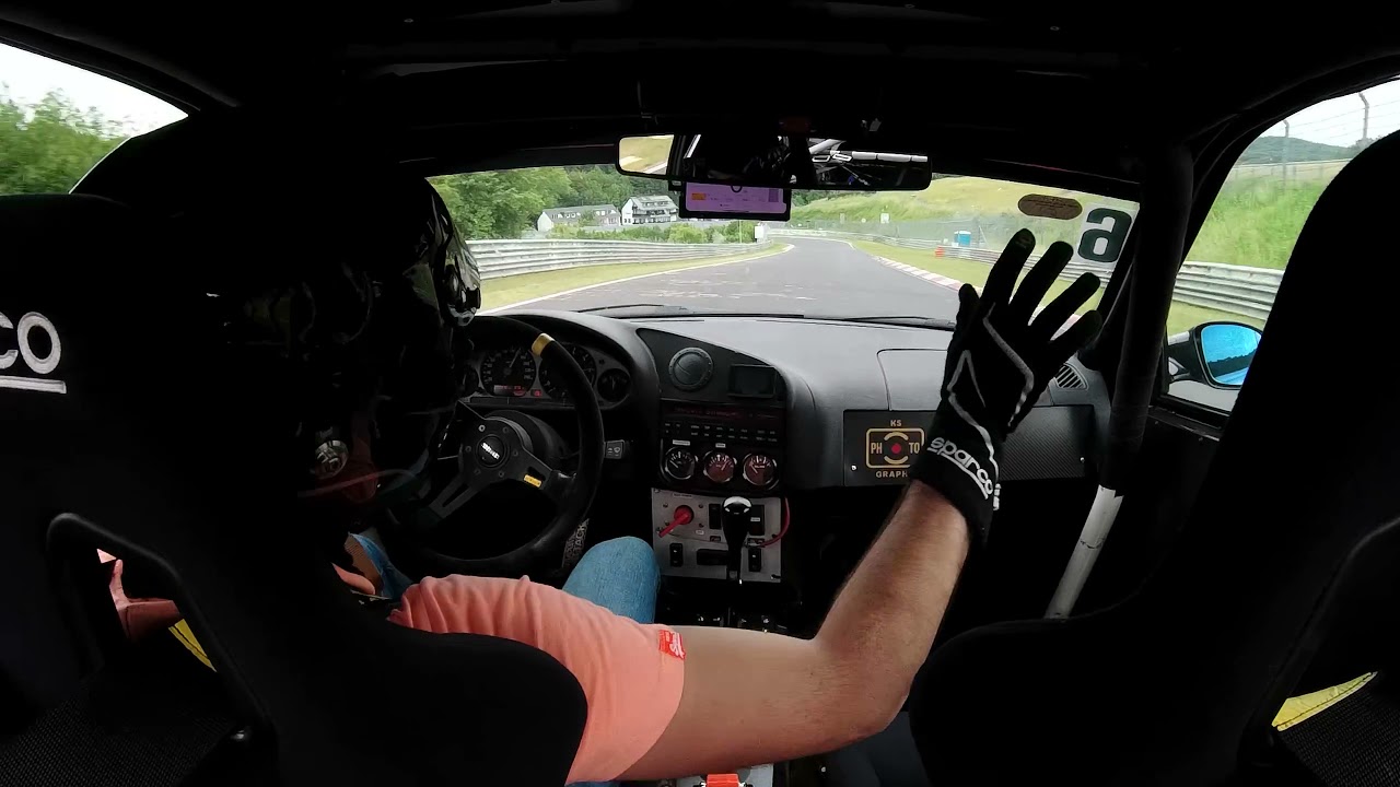 BMW E36 328i Onboard Nürburgring Nordschleife BTG Handy in der Fuchsröhre verloren