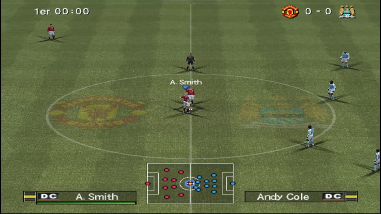 PES 6 - Manchester United vs Manchester City |PS2 Gameplay