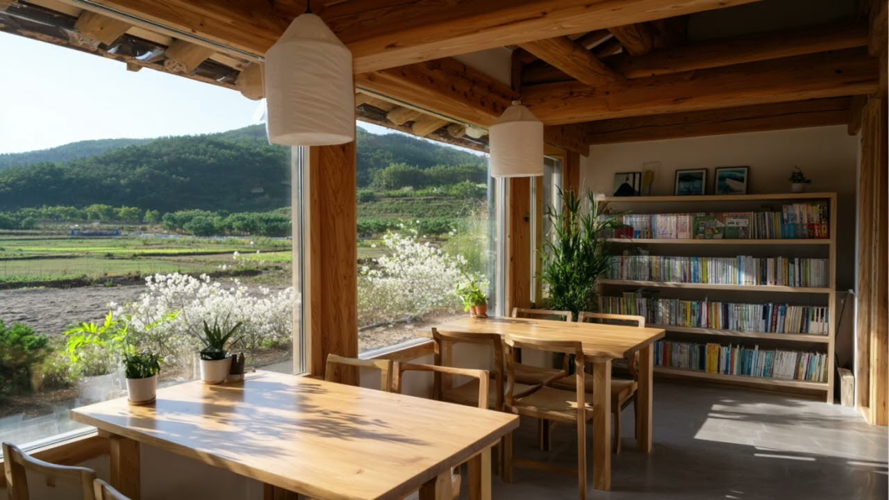 [중간광고없음] 창밖에 봄이 머무는 오후 | Spring View Piano Music 🌸🍃
