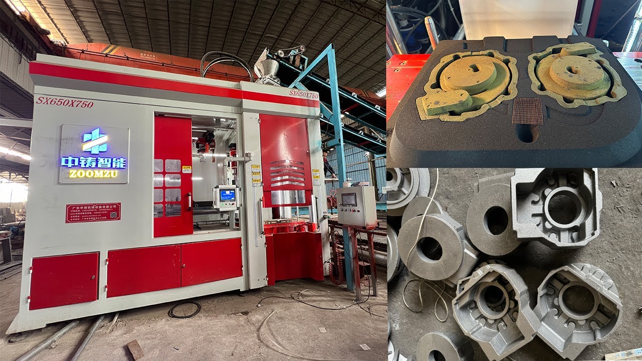Fully automatic molding machine produces shell castings in the foundry