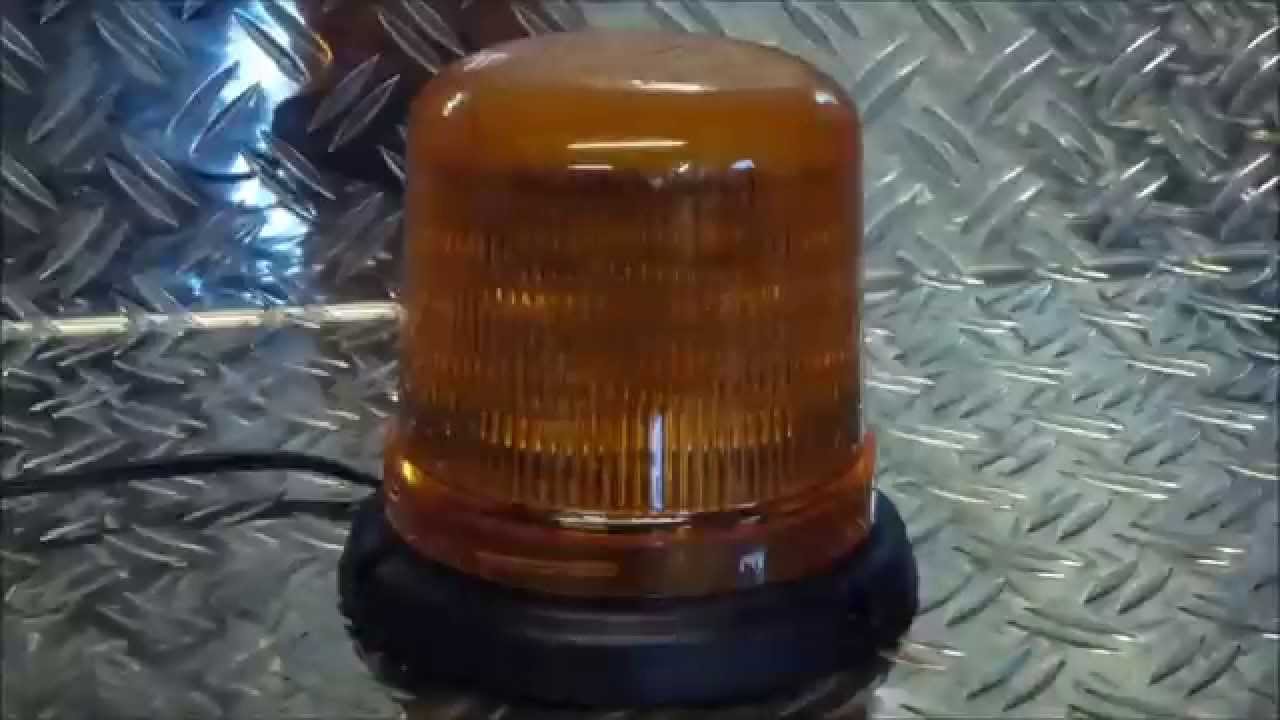 Axixtech B14 gelb, LED Rundumkennleuchte, Blitzmuster - by MUNTERMANN Signalger&auml;te