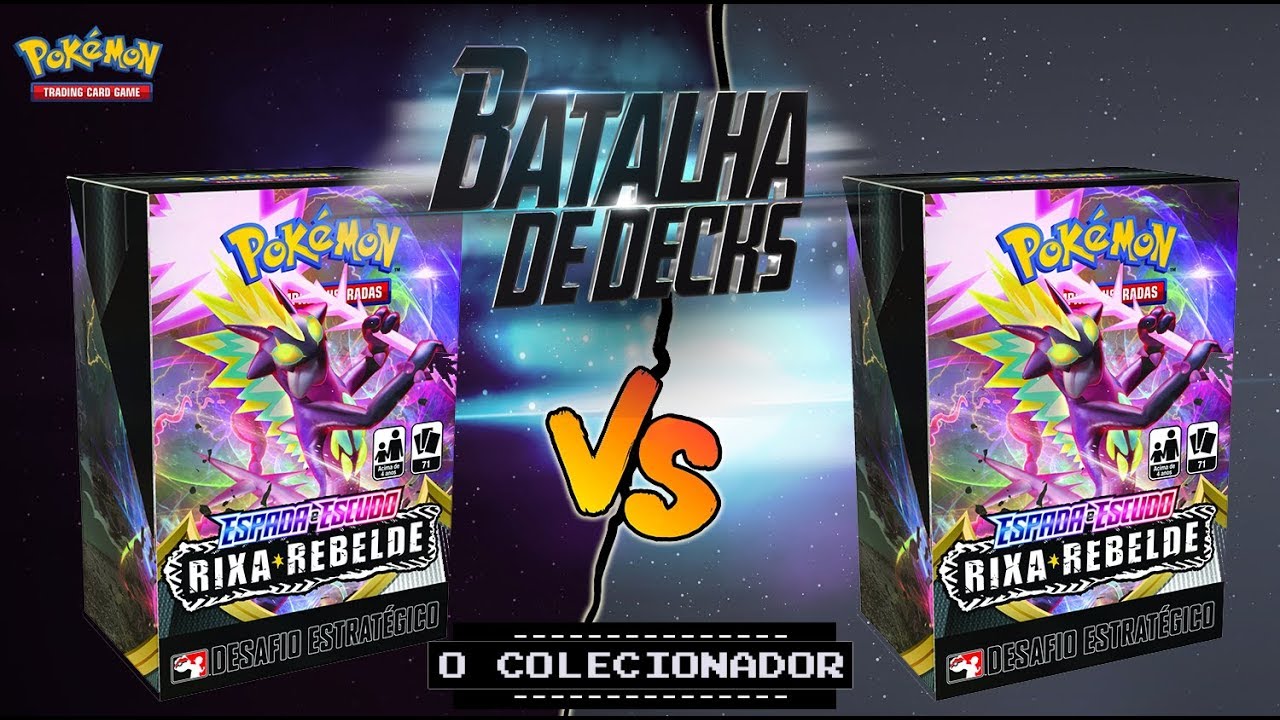 BATALHA de DECKS - Kits Pre Release Desafio Estratégico - Rixa Rebelde - Pokemon TCG