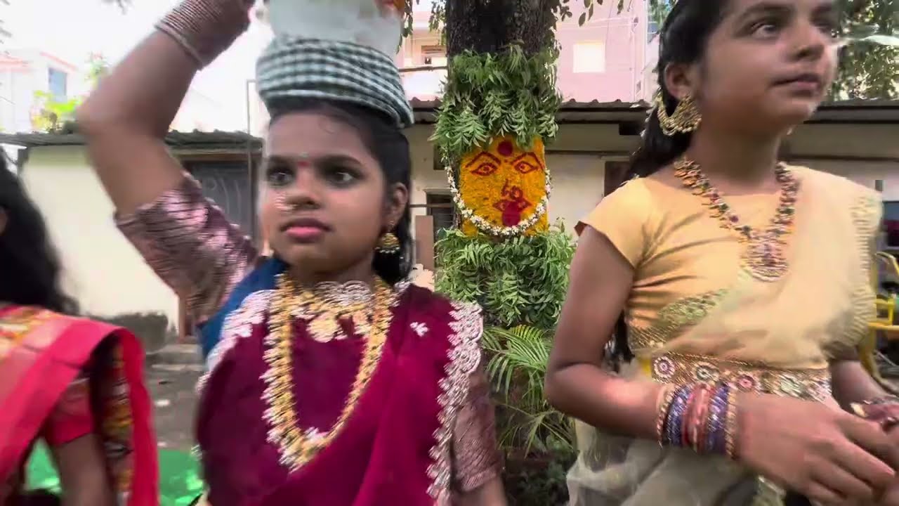 Bonalu Celebrations Dance By Vijay Karan School Students-2025