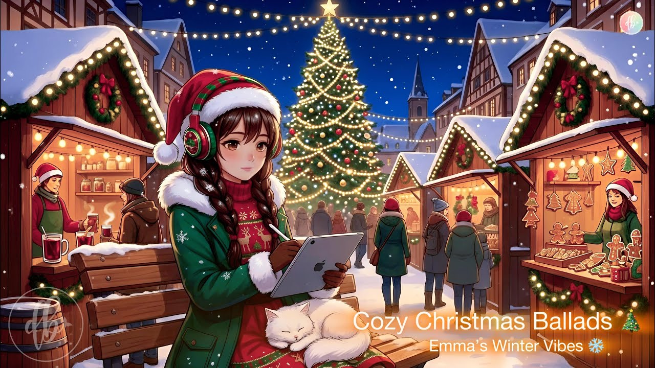 ✨ Emma&rsquo;s Cozy Christmas Ballads ❄️ | Relaxing Holiday Lofi 🎄 | Winter Caf&eacute; Ambience